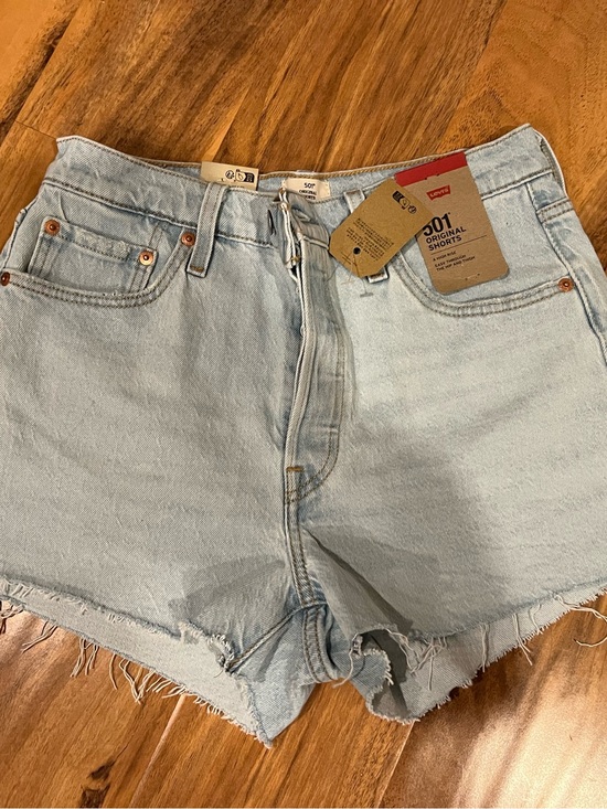 Levi's Pants - Levi's Light Blue 501 High-Rise Women's Denim Shorts